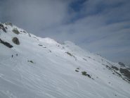 il lungo traverso sotto la cima