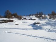 lungo l'itinerario di salita
