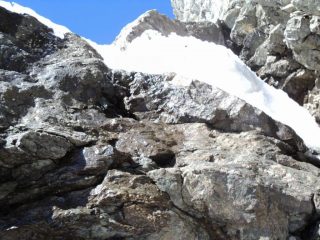 secondo tratto da arrampicare
