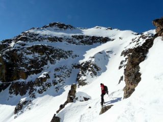 Dal colle guardando verso la cima