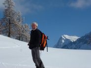 appena sotto l'alpe Moffes sullo sfondo il Gelè