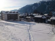 rientro a Ernen (neve dal parcheggio)