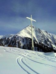 L'Eggerhorn con la sua cresta di salita vistoDa Frid