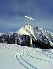 L'Eggerhorn con la sua cresta di salita vistoDa Frid