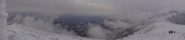 panorama verso la pianura dalla Mares