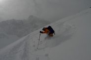 splendida neve su tutto il percorso