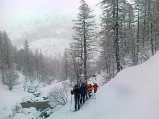 il gruppo in salita!
