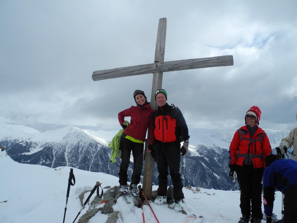 foto di vetta con Cristina