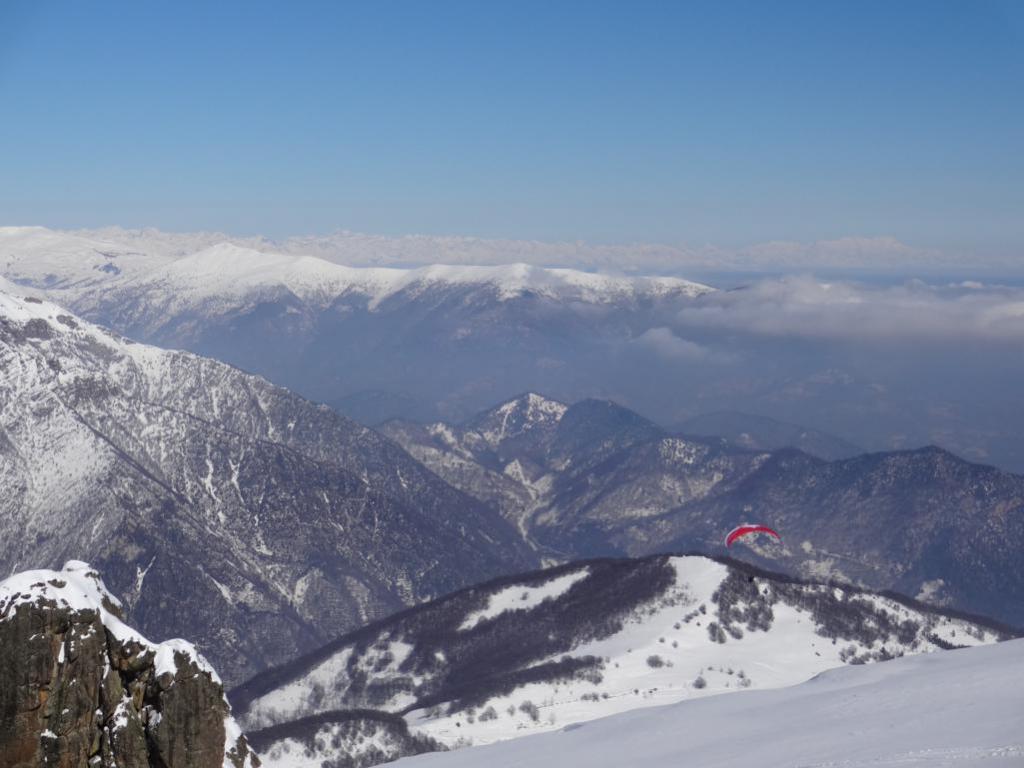 Mario giù verso la valle Grana