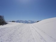 dal fine pista verso l'altro versante