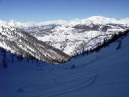 Pendii sopra la parte ripida del bosco