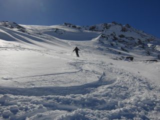 Verso lo scavalco Lac Blanc