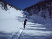 Gruppo all' uscita del ripido bosco