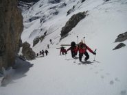 inizia la salita a piedi