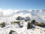 La cresta verso Ovest dalla vetta della Testa di Garitta Nuova