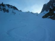 Farina nel vallone che scende dal Colle di Raye Chevrère