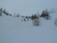 Visibilità e neve migliore tra i larici