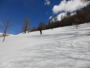 Nel pratone finale neve primaverile