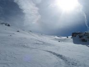  appena sotto la vetta dopo aver abbandonata la via di salita