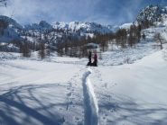 sosta in vista del rif. privato 2062 m.