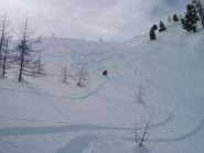 neve più pesante , ma sciabile