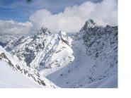 L'aguzza Cima Leitosa piu' a dx si nota L'Uja di Mondrone..