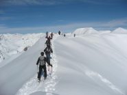 la bella e panoramica cresta di vetta