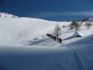 parte del gruppone in salita