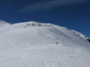 I pendii di salita superata la Cresta Tardiva