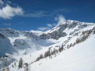 canali di discesa dal Facciabella e Becca di Nana 