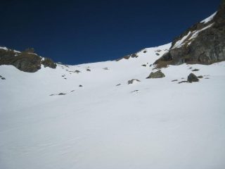 Canalone sotto il lago Croce