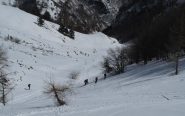 Parte bassa della discesa