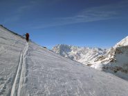 traverso con il fletschhorn sullo sfondo