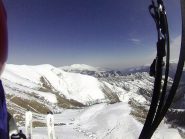 le case della Frazione Chiotti riposano sotto la neve