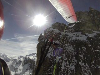 grandi pareti e la vela che pennella