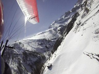 verso l'atterraggio, poco sopra Campiglione