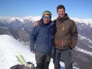 Io e Cristiano in punta alla Cialancia.