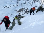 In uscita dal freddo ed un pò scabroso versante nord del Ciorneva