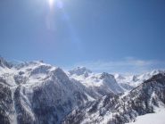 Rocca Verde, Monte Peiron e Colle del Ferro dalla strada per Ferrere