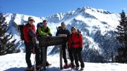 foto di gruppo al Col de Bard (16-3-2013)