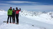 Andrea, Maria Carla e Stelvio sulla vera cima della Punta Fetita (16-3-2013)