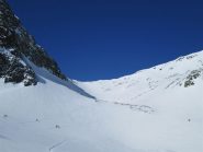 il traverso verso la Flourca da Flix