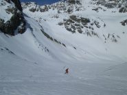 discesa sul Vadret Caldreras