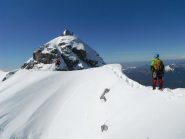 la cresta finale prima della vetta