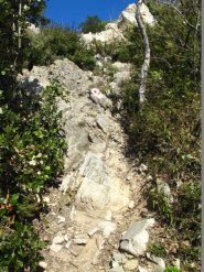 Le roccette sul crinale per il Bignone