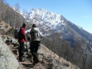 Verso Gran Carro e Bocchetta di Drosa durante il ritorno dal Ciamosseretto.