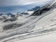 la grossa valanga nel fondovalle