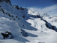 pianoro superiore dal colle Croce con il Cervino in bella vista.....