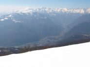 Vista sulla Valle dell'Orco da quota 1556 m