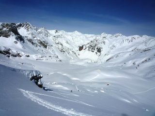 Traccia sotto lo sperone centrale